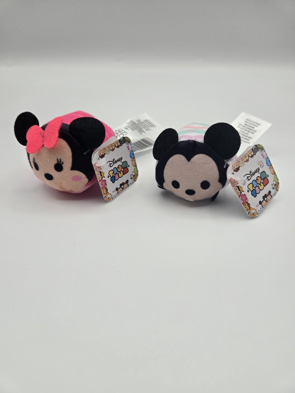 NEW Disney Tsum Tsum Mickey & Minnie Mouse Mini Miniature Plush Set Of 2